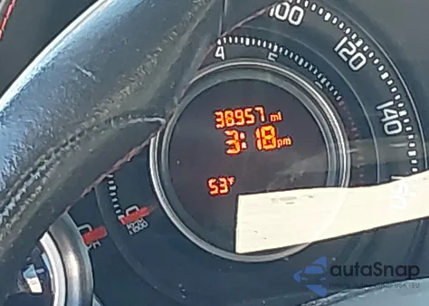 2013 Fiat 500C Abarth z USA, uszkodzony, nr VIN 3C3CFFJH7DT739785